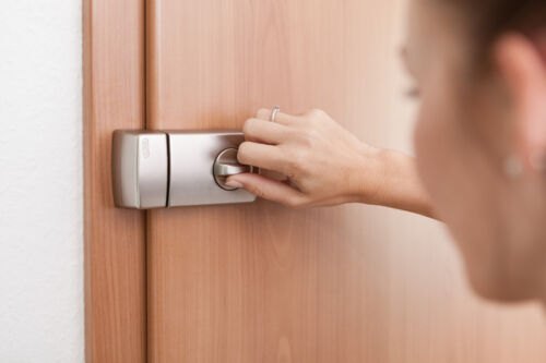 Innenansicht eines montierten ABUS Kastenschlosses