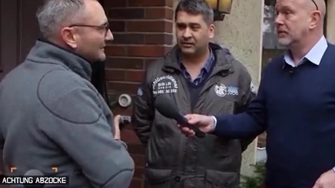 Kabel 1 Achtung Abzocke — Falke Schwarzauge mit Peter Giesel und Auftraggeber